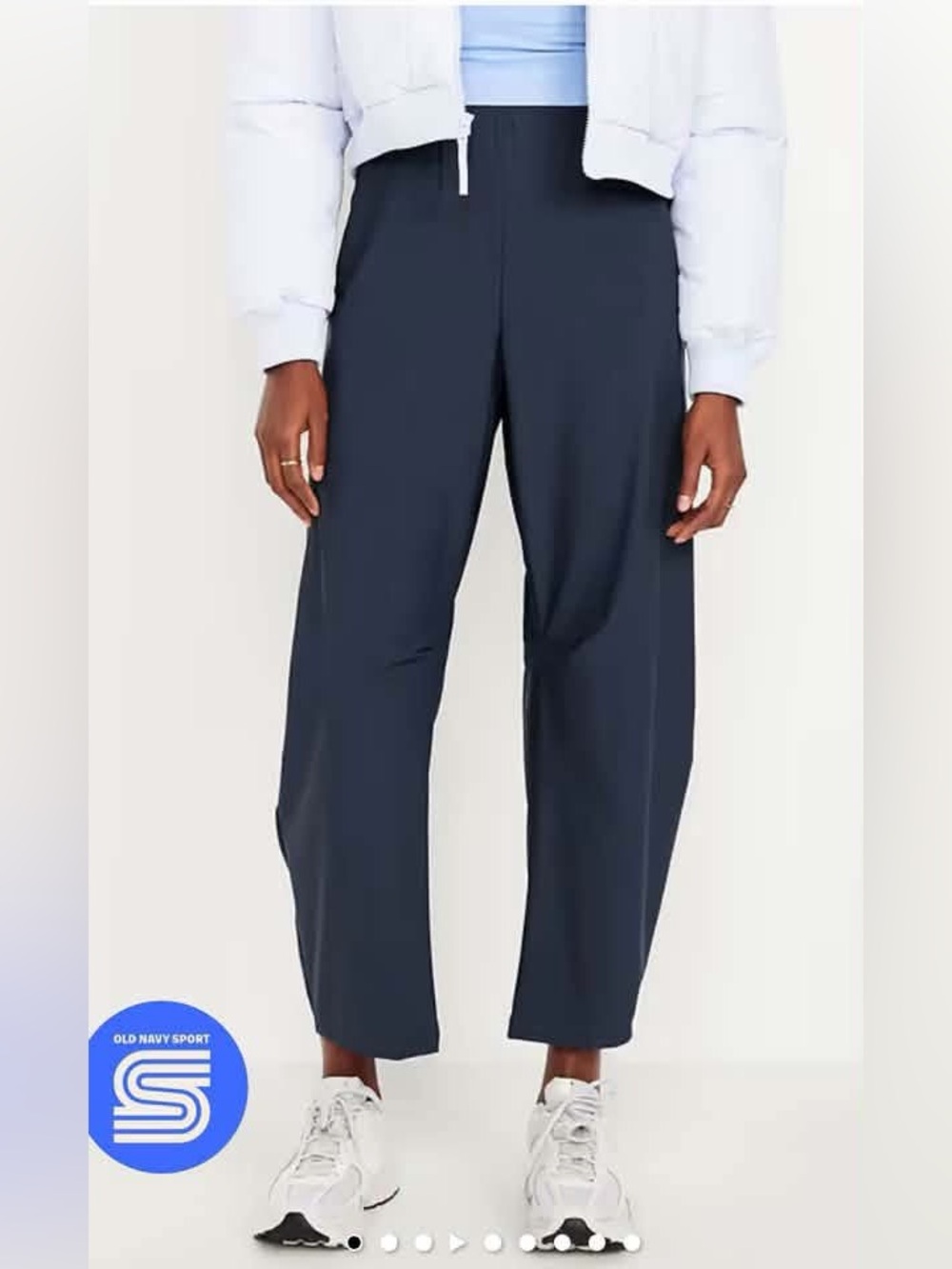 Old Navy Sleektech High-Waisted Barrel Ankle Pants x 2, both NEW!